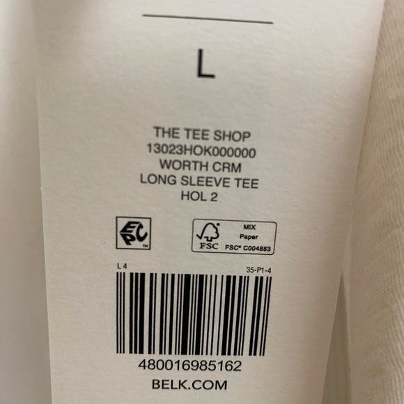 Wonderly Beige long sleeve jersey size large - Picture 5 of 5